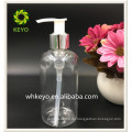 Flaschenpumpe des Plastikflaschenkapselaufklebers 150ML transparent für Shampoohaarpflegekosmetik